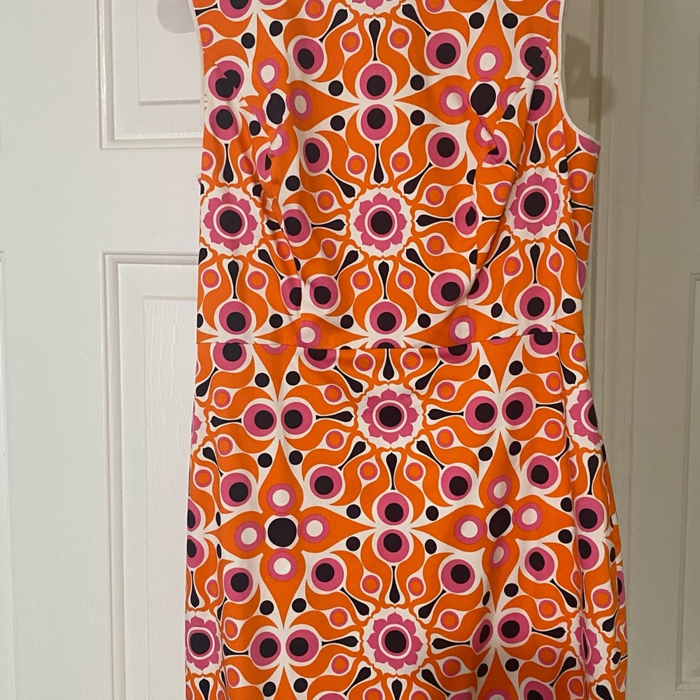 Kate Spade Orange and Pink Patterned Dress